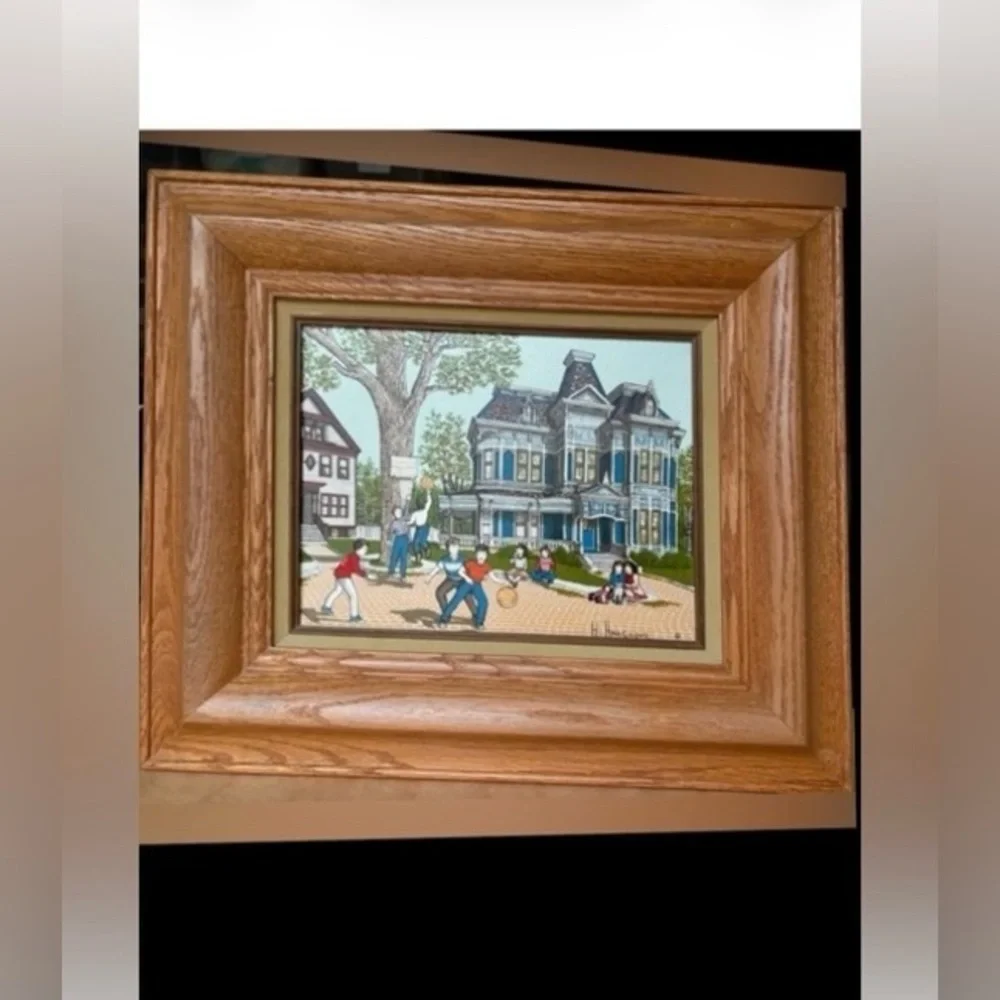 Vintage 1992 Repro of Artist H. Hargrove 